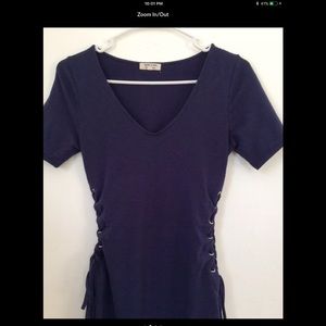 Heart&Hips.Navy,Scrunch Waist Dress